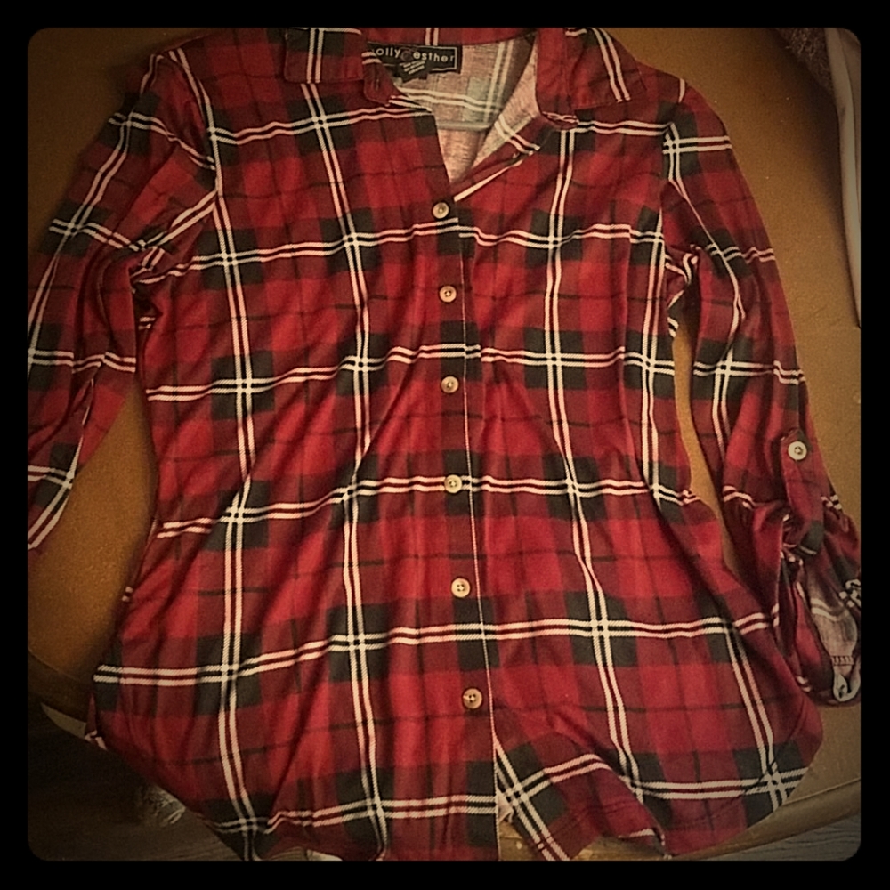 Womens long sleeve flannel